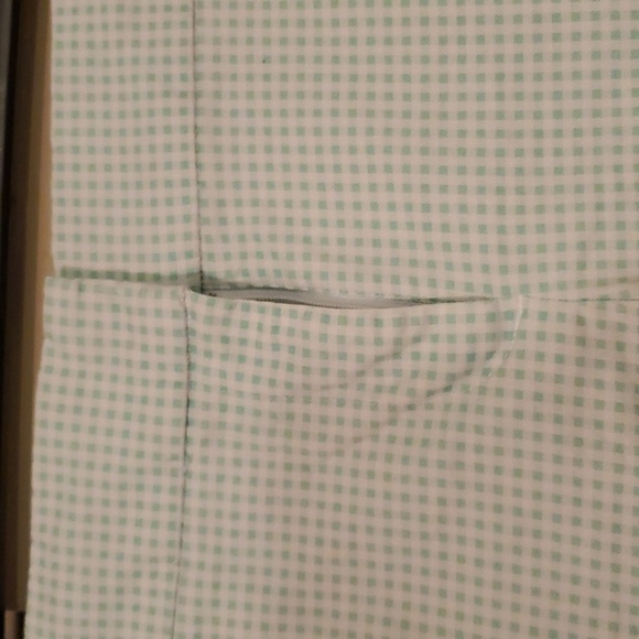 Crown & Ivy Mint Checkered Scalloped Shorts Size 4 - Picture 2 of 5